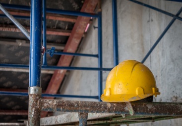 Hardhat on a construction site.